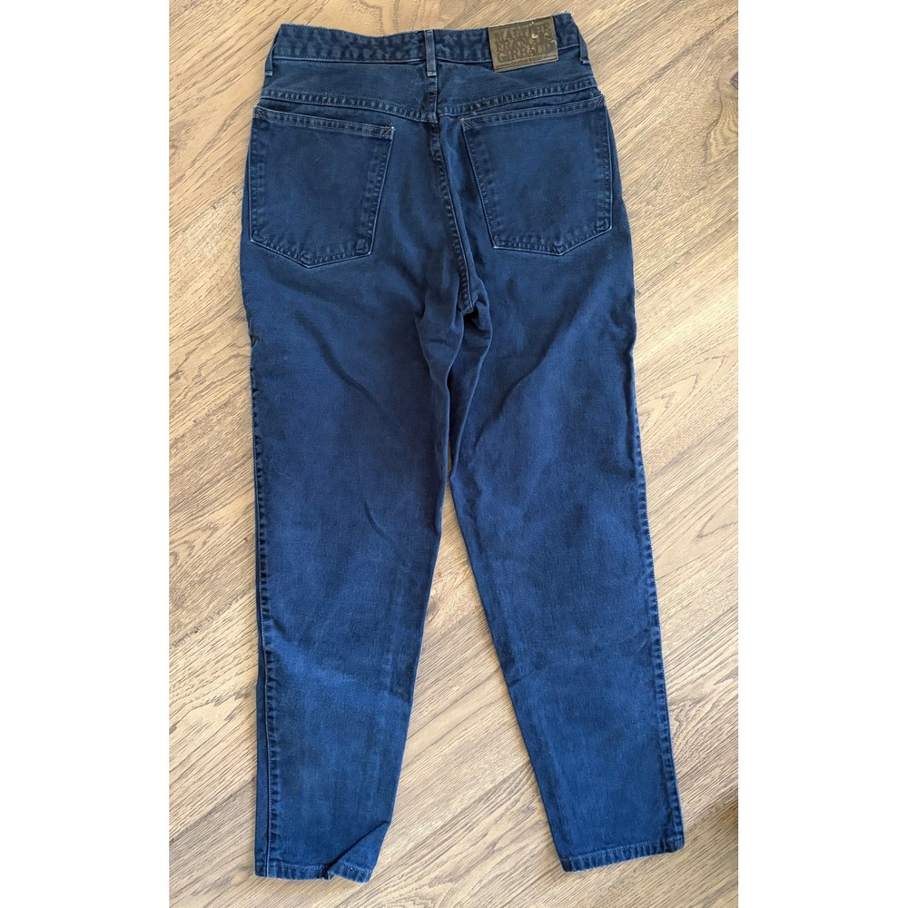 Marithe Francois Girbaud Vintage High Waisted Tapered Leg Jeans Indigo Blue 7/8 - Picture 5 of 8